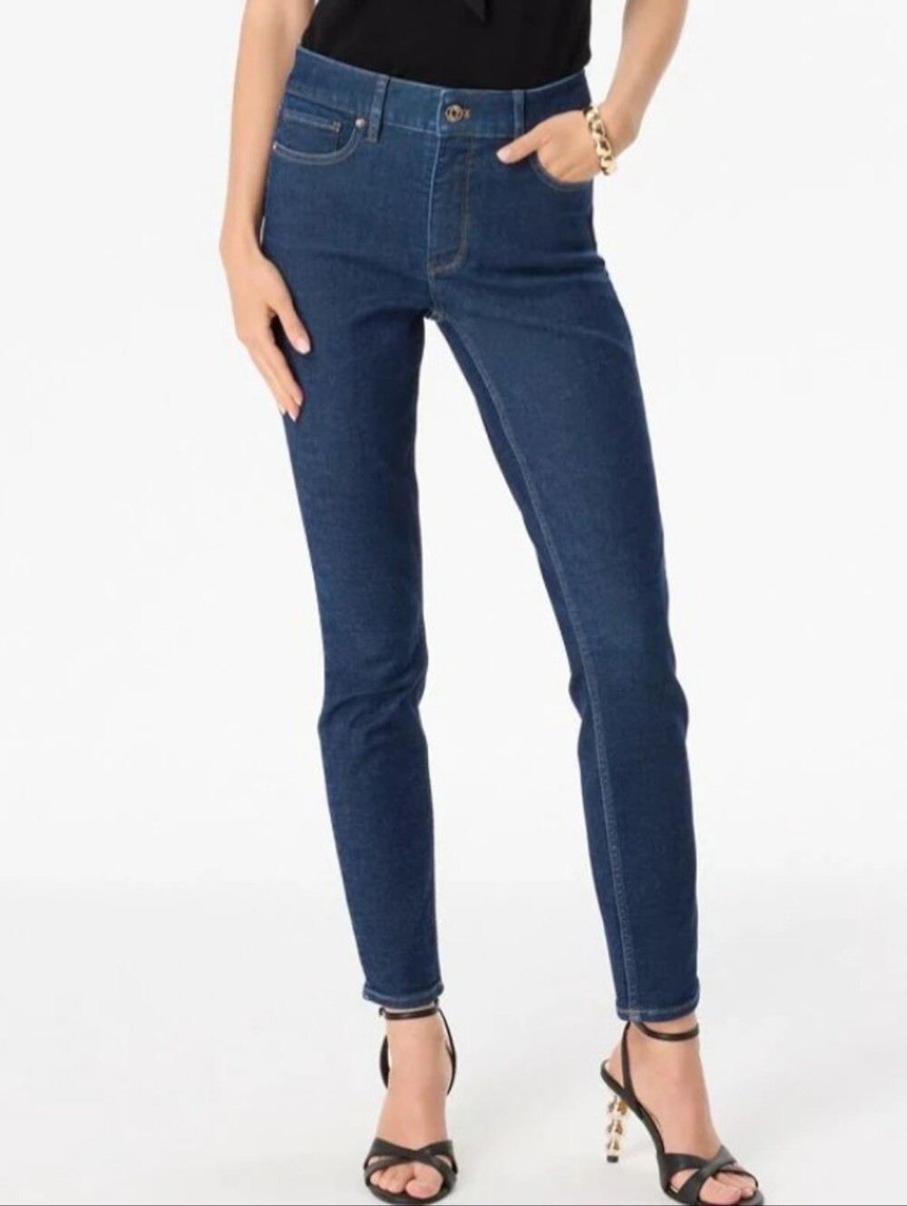 White House Black Market Dark Blue Skinny Jeans